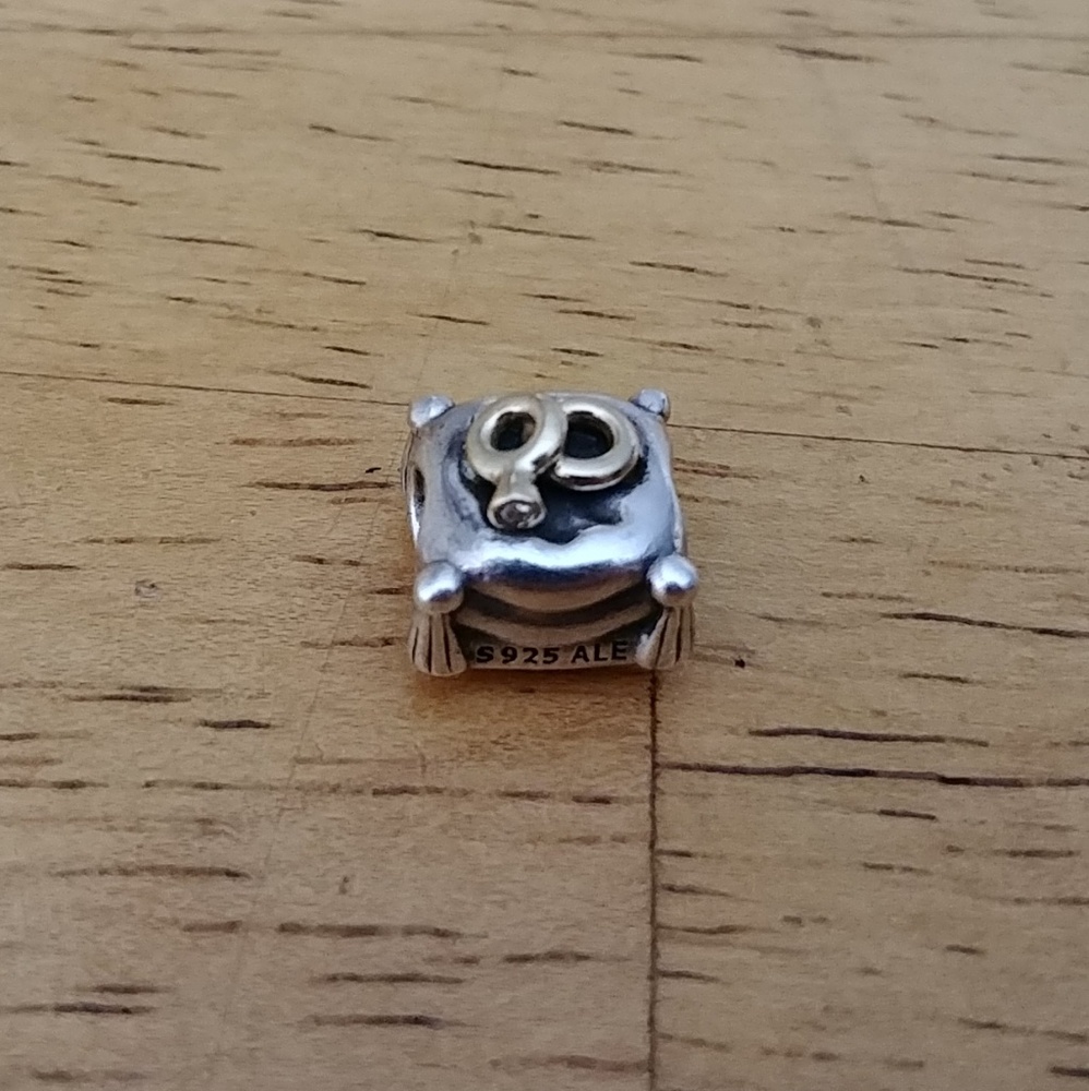 Pandora Diamond Ring Bearer Pillow Charm